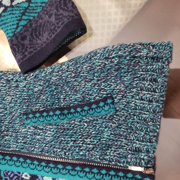 Kooi LAMBSWOOL CHUNKY ZIP UP MULTICOLOR SWEATER JACKET - Picture 3 of 15